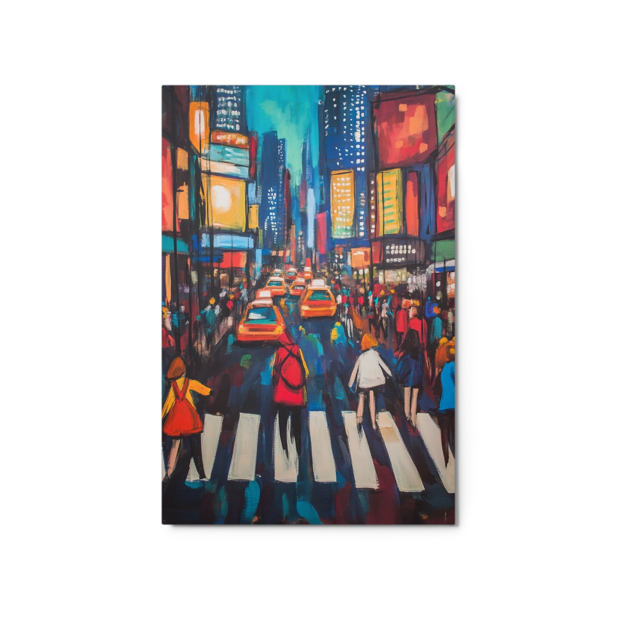 Busy City Street Scene