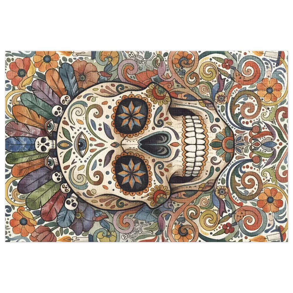 Floral Sugar Skull | Jigsaw Puzzles