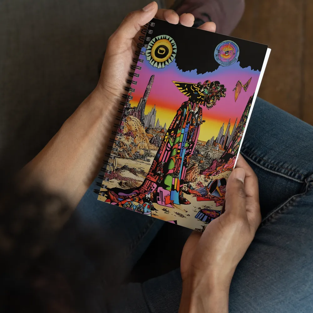 Guardian of the Neon Expanse 
 Spiral Notebook | 140 pages