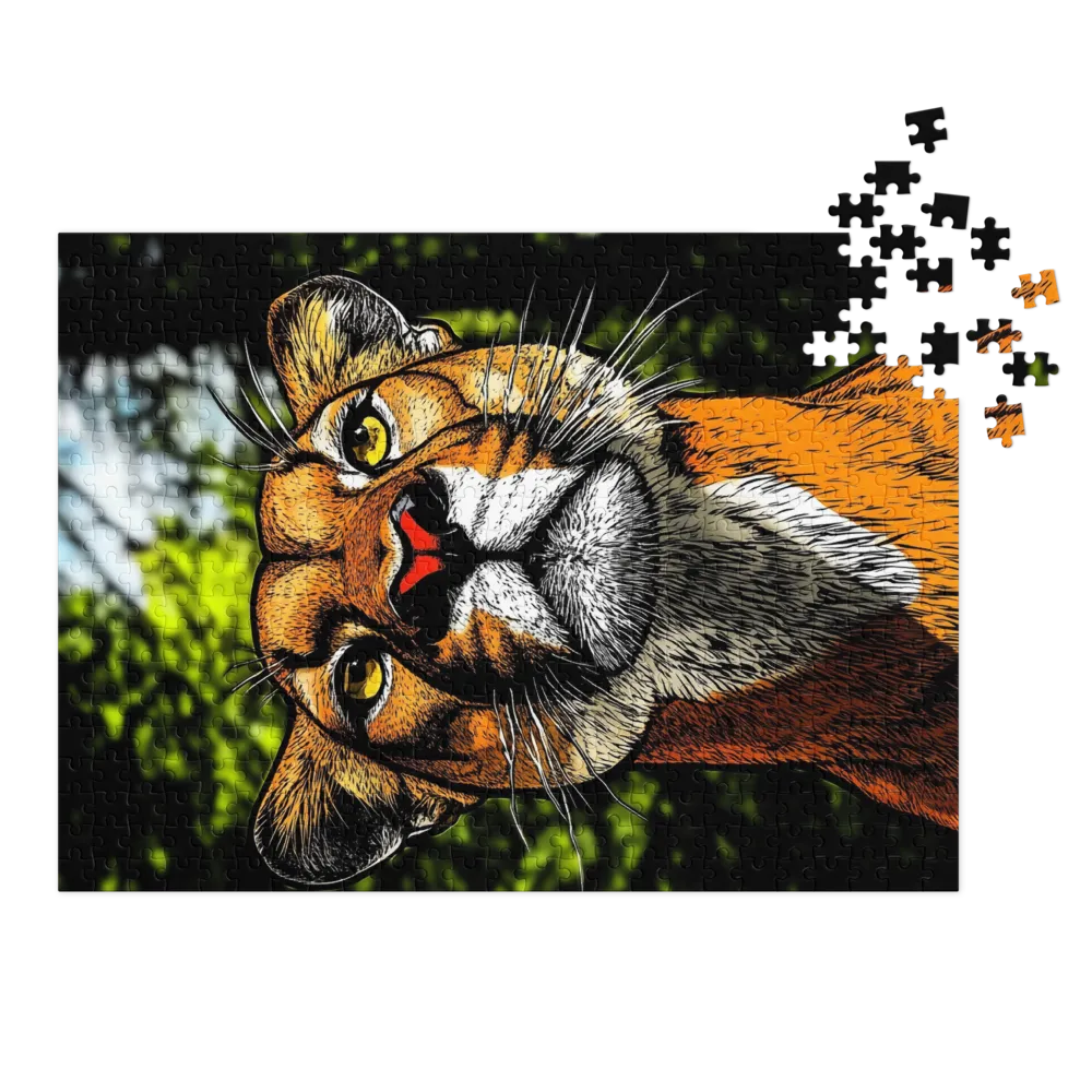 Detailed Lioness Illustration