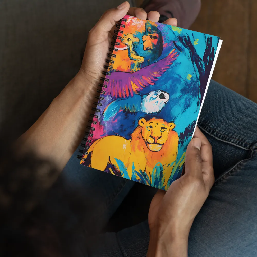 Vibrant Wildlife Art 
 Spiral Notebook | 140 pages