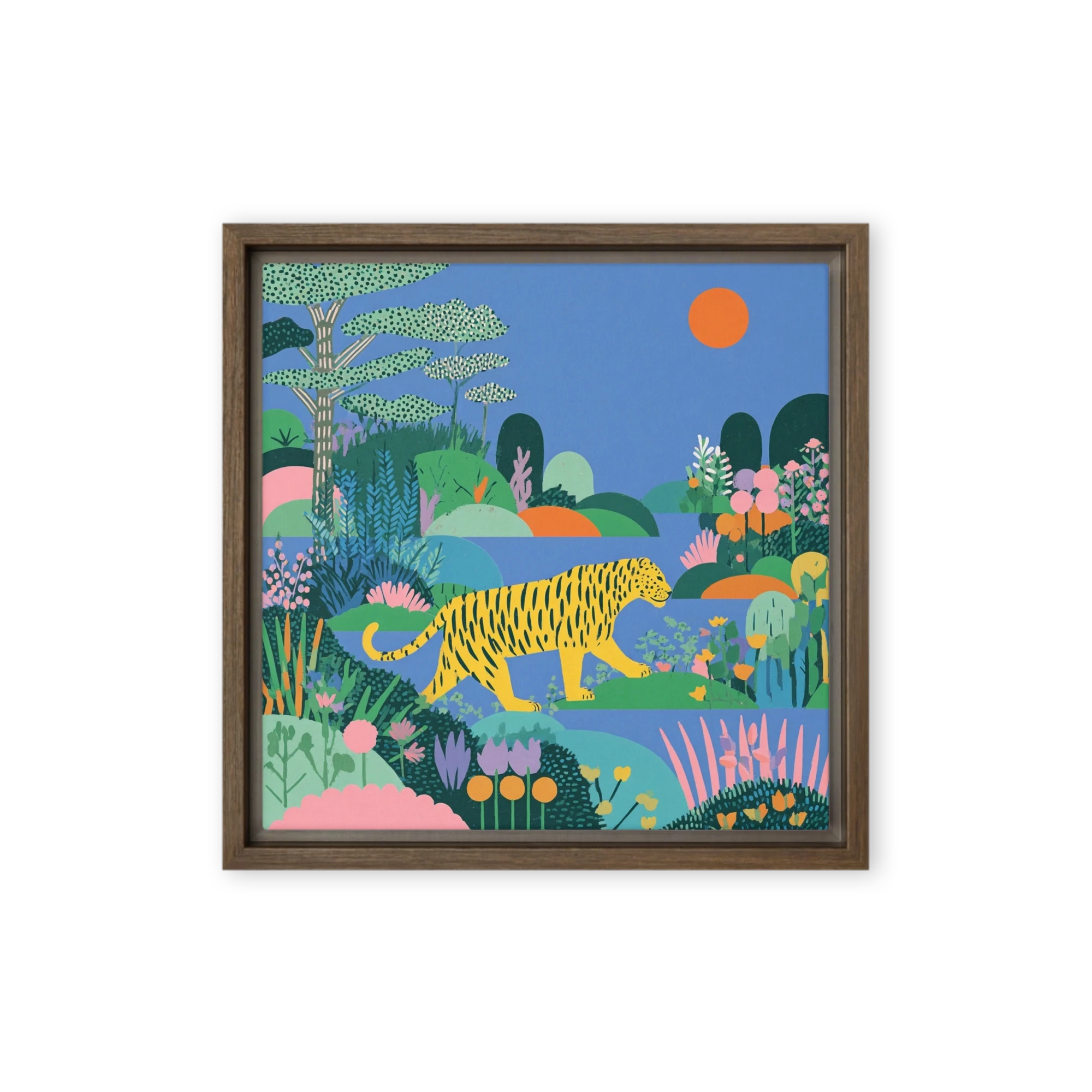 The Tiger in the Garden | Art Print