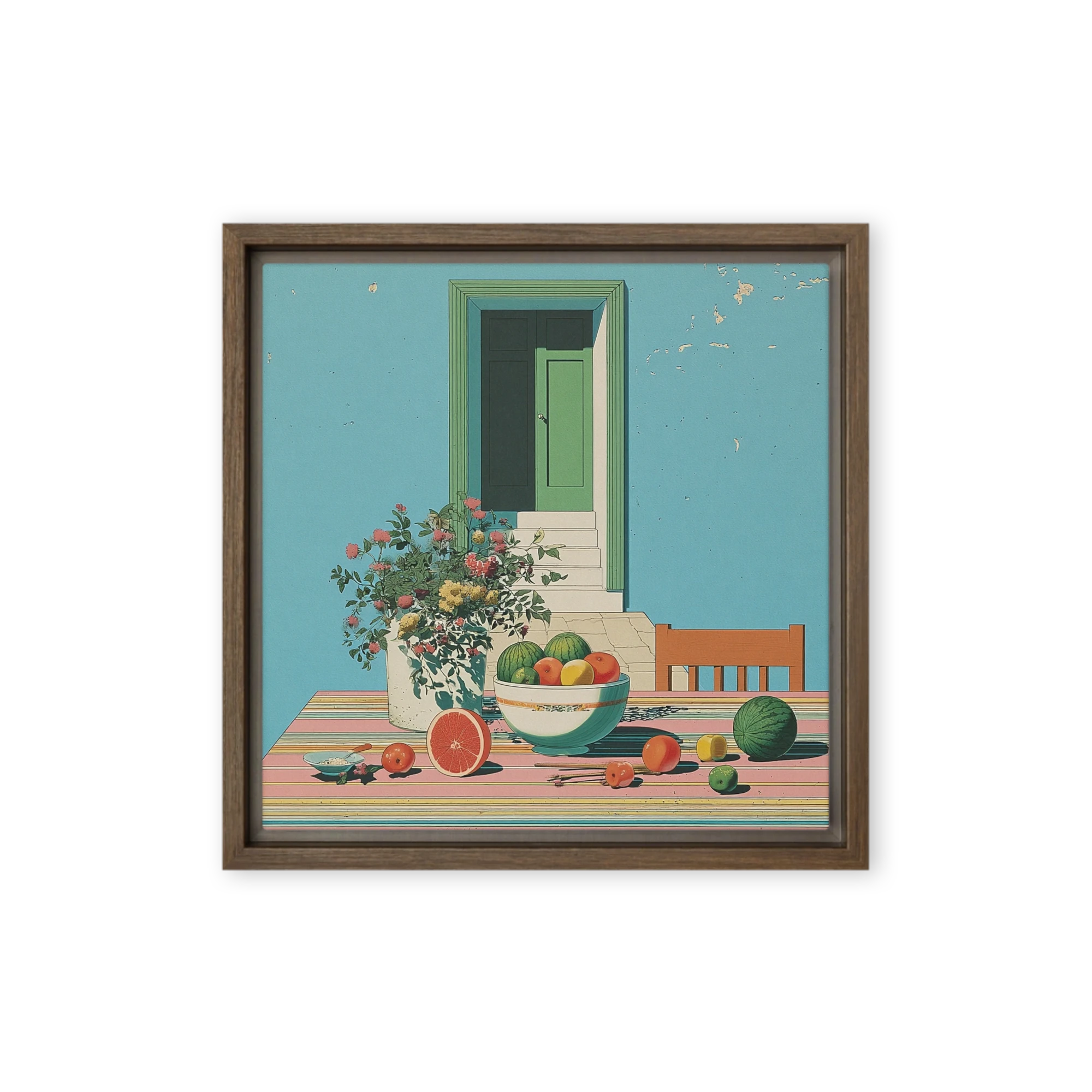 Still Life with Green Door