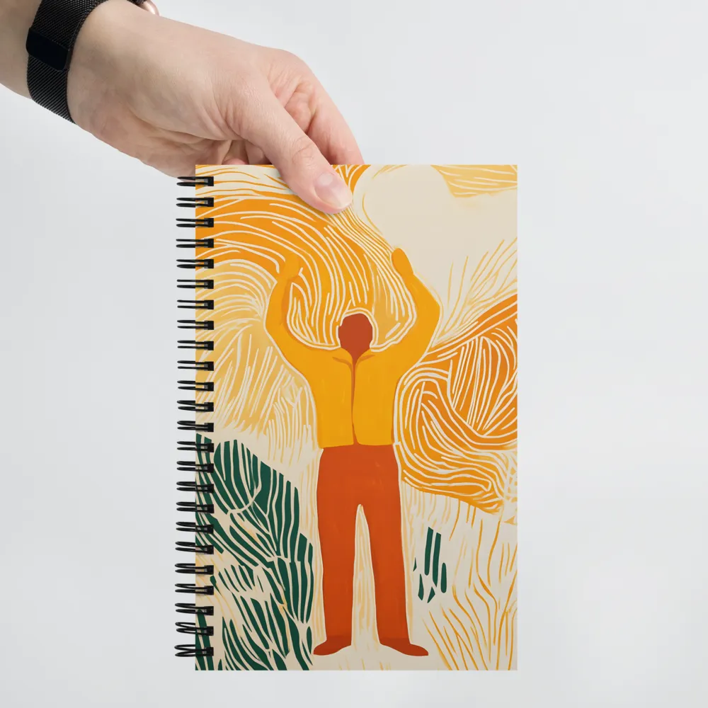 Ascension in Orange Hues 
 Spiral Notebook | 140 pages