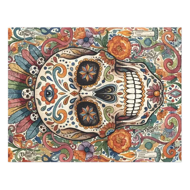 Floral Sugar Skull | Jigsaw Puzzles