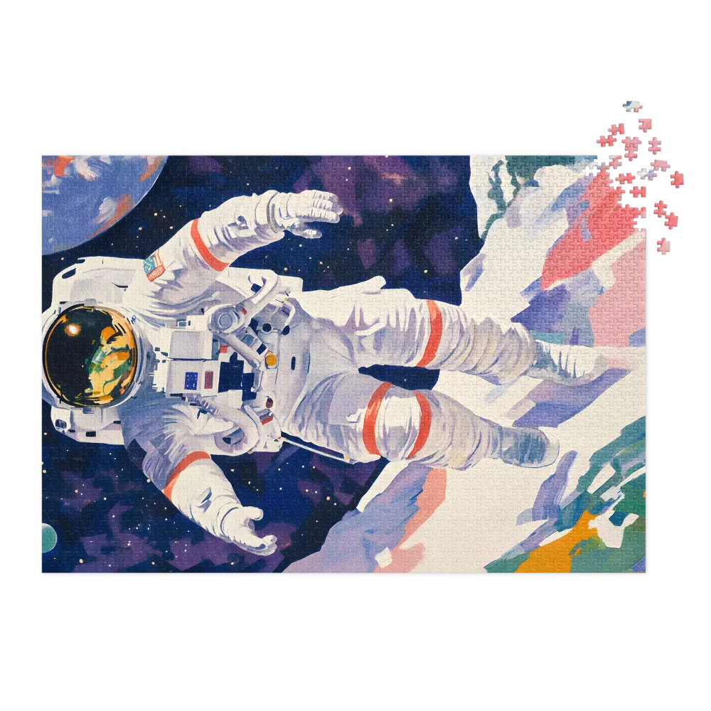 Astronaut Floating in Space