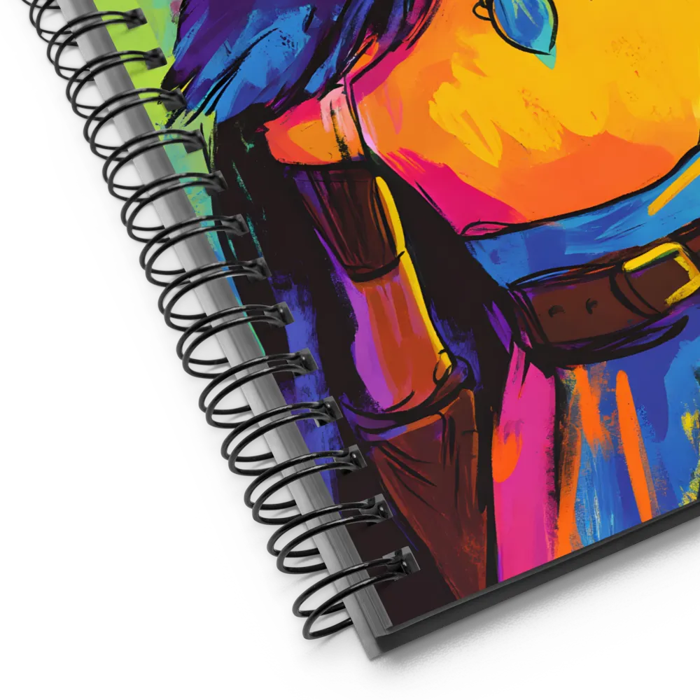 Radiant Warrior Portrait 
 Spiral Notebook | 140 pages