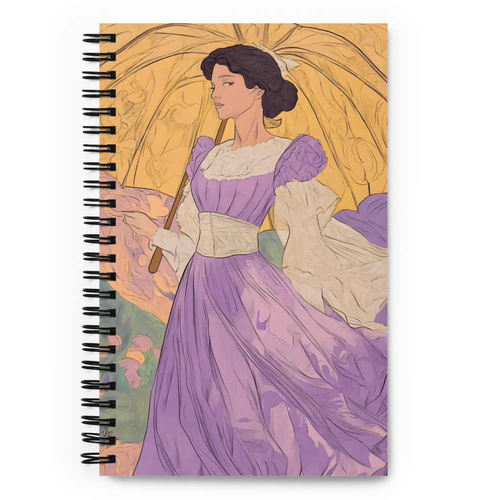 Art Nouveau Woman 
 Spiral Notebook | 140 pages