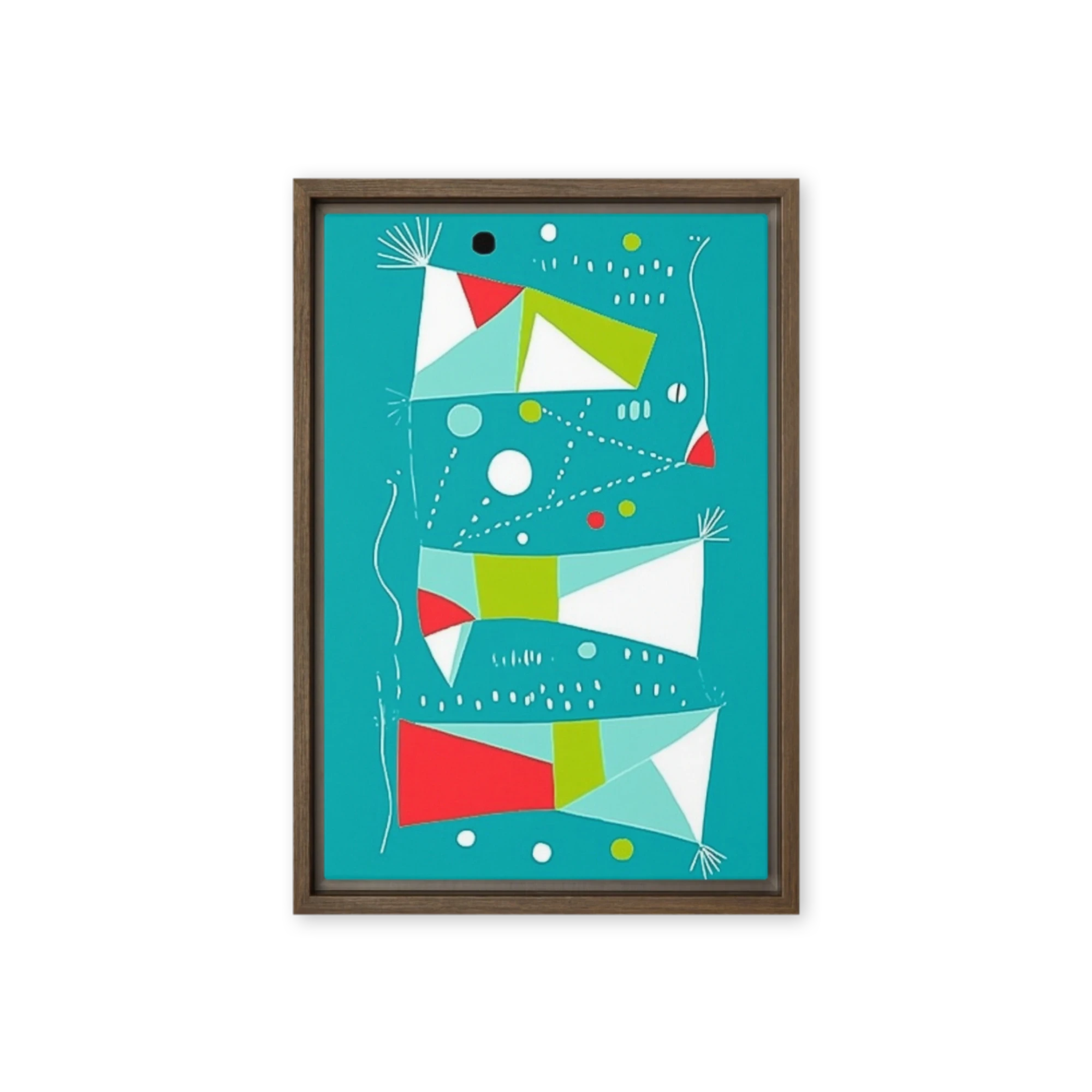 Geometric Kite Play | Art Print