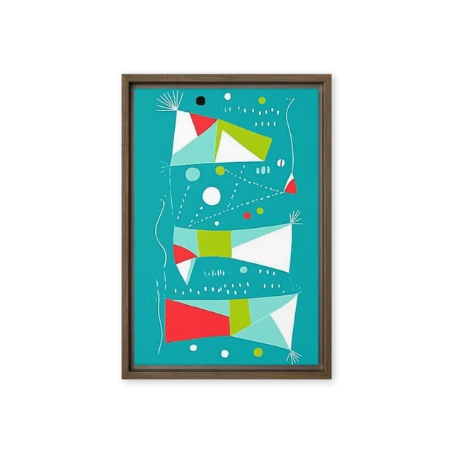 Geometric Kite Play | Art Print