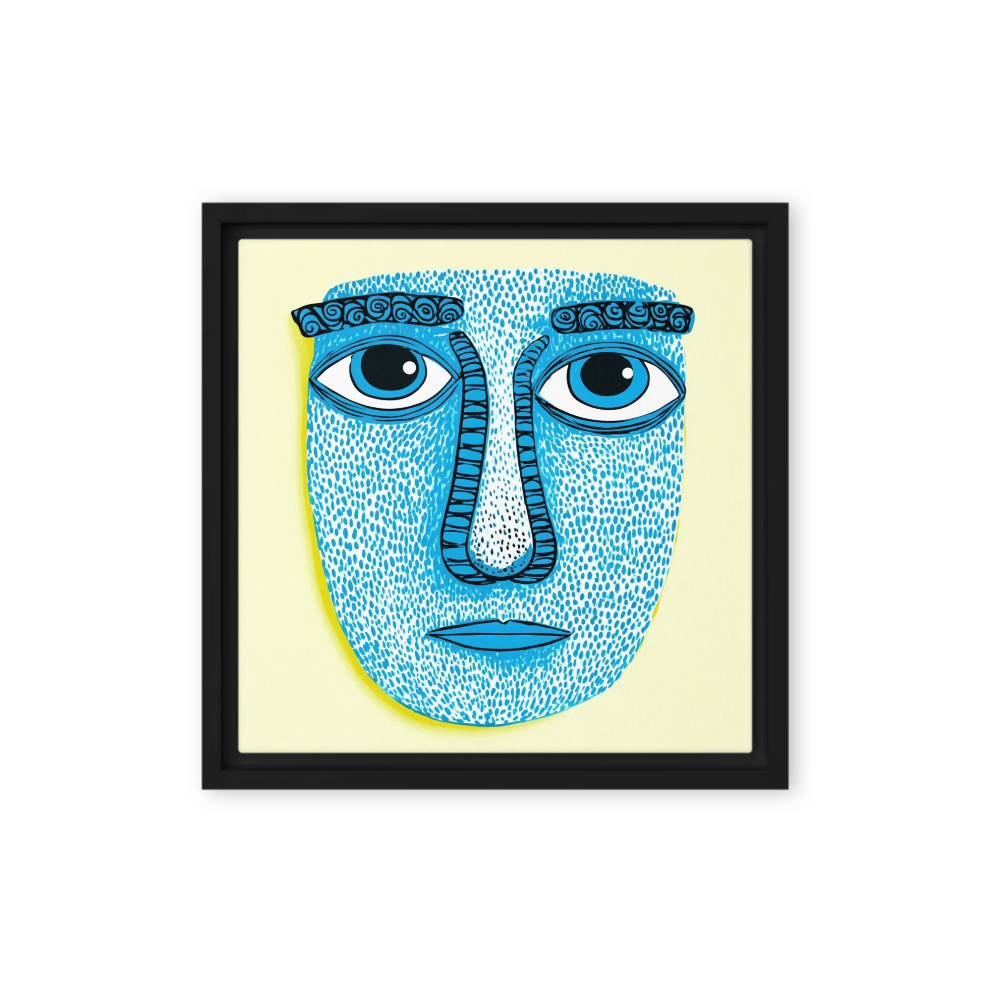 Blue Stippled Mask