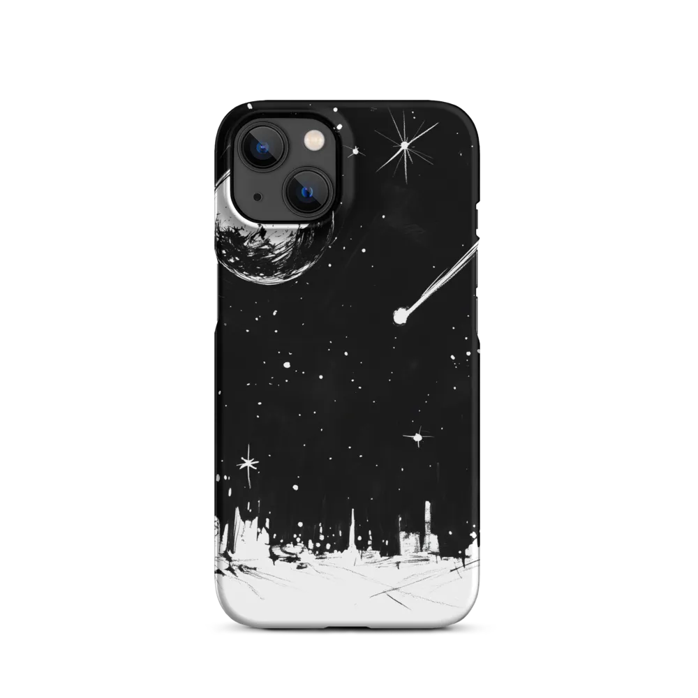 Celestial Comet and Moon | Phone Case