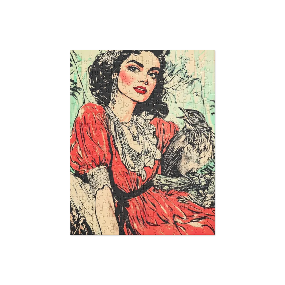 Pin-up Enchantress 
 Jigsaw Puzzle in Tin Box