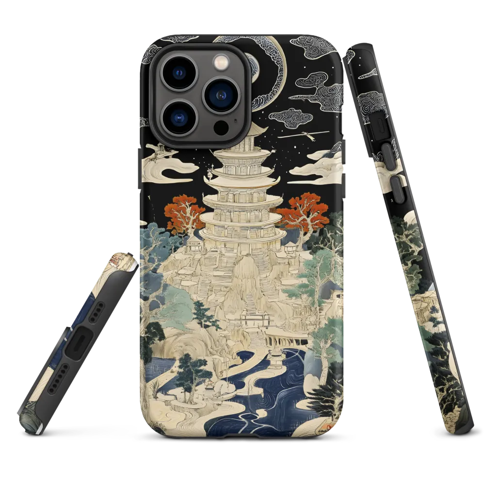 Traditional Japanese Pagoda Landscape | Phone Case