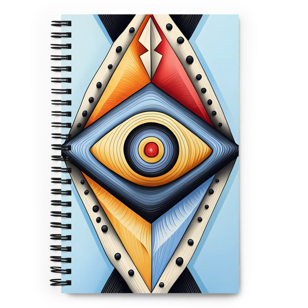 Quilled Eye Geometry 
 Spiral Notebook | 140 pages