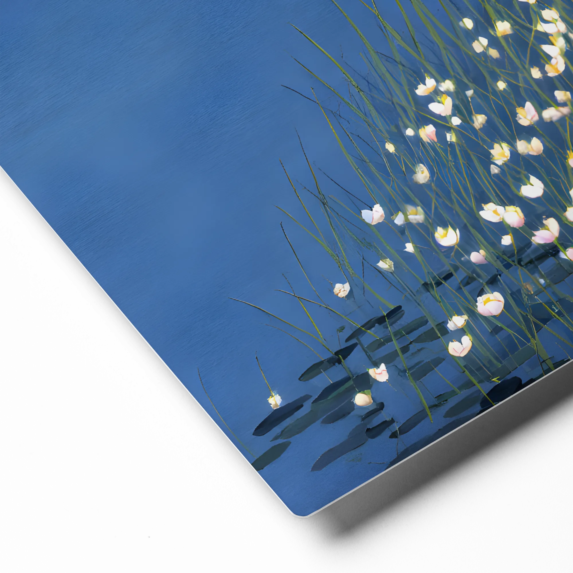 Night Pond Wanderer 
 Canvas with Black Frame
