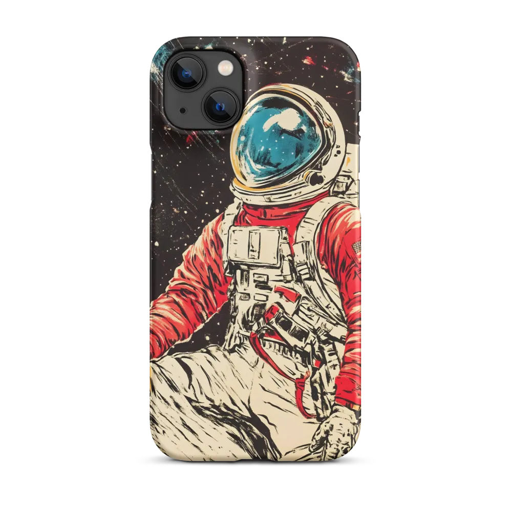 Astronaut in Red Space Suit | Phone Case