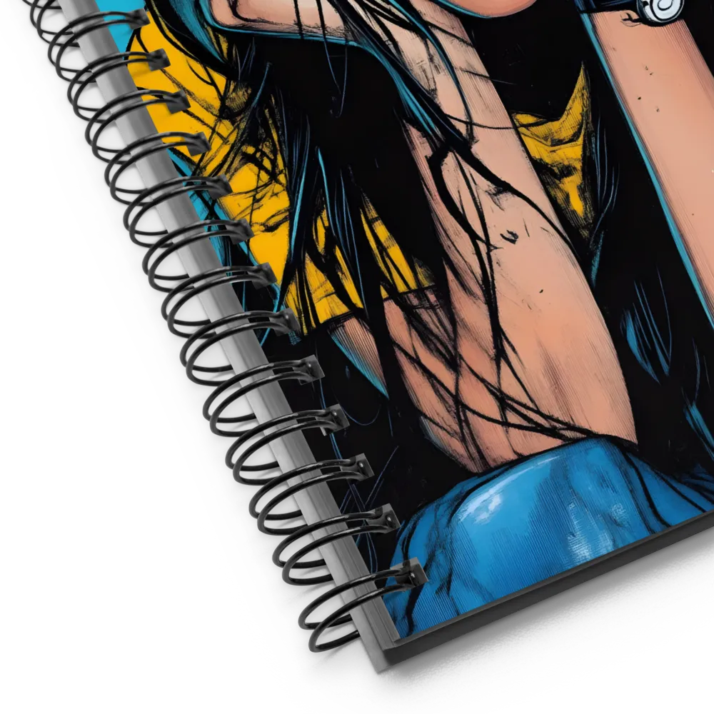 Azure Gaze 
 Spiral Notebook | 140 pages