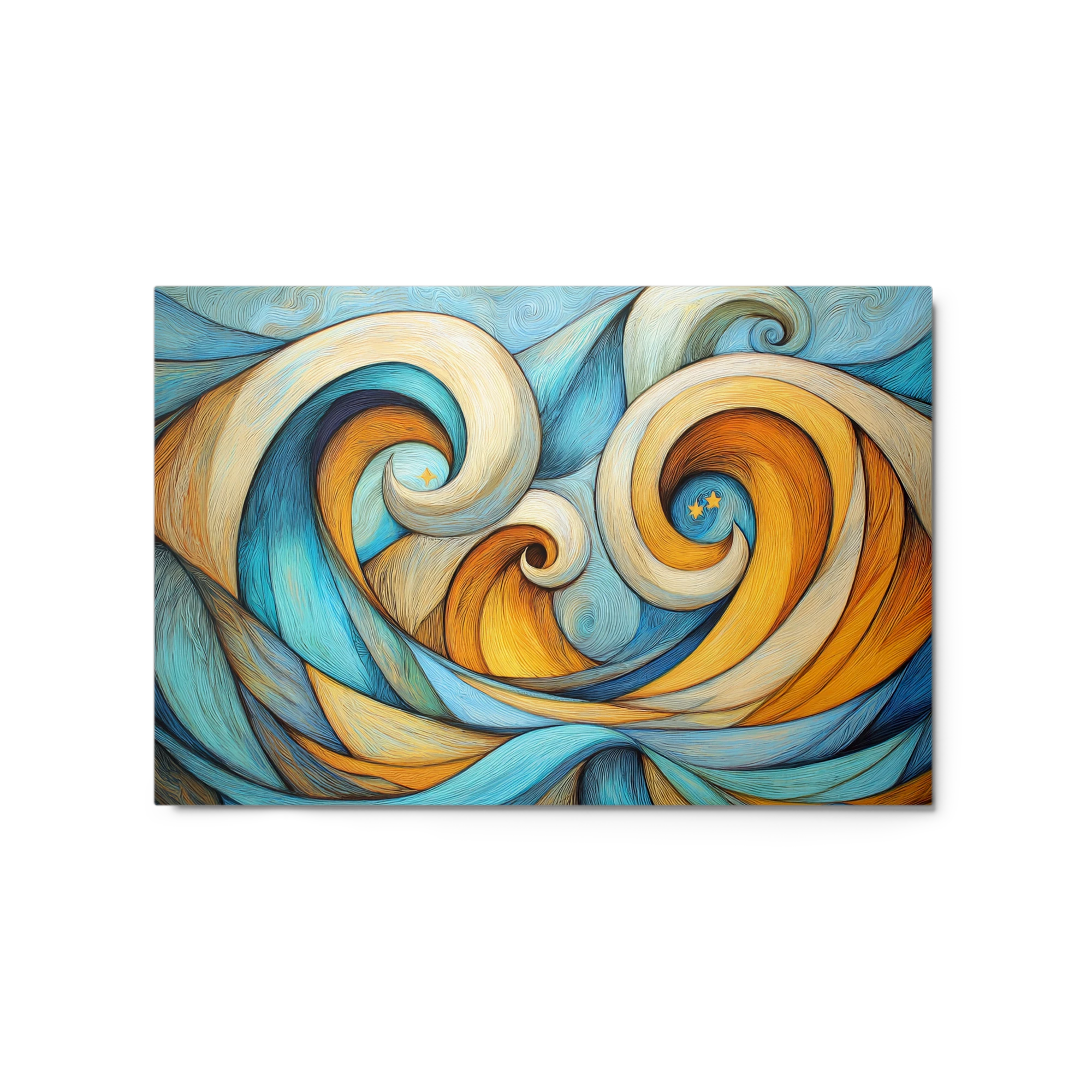 Swirling Waves at Night | Art Print