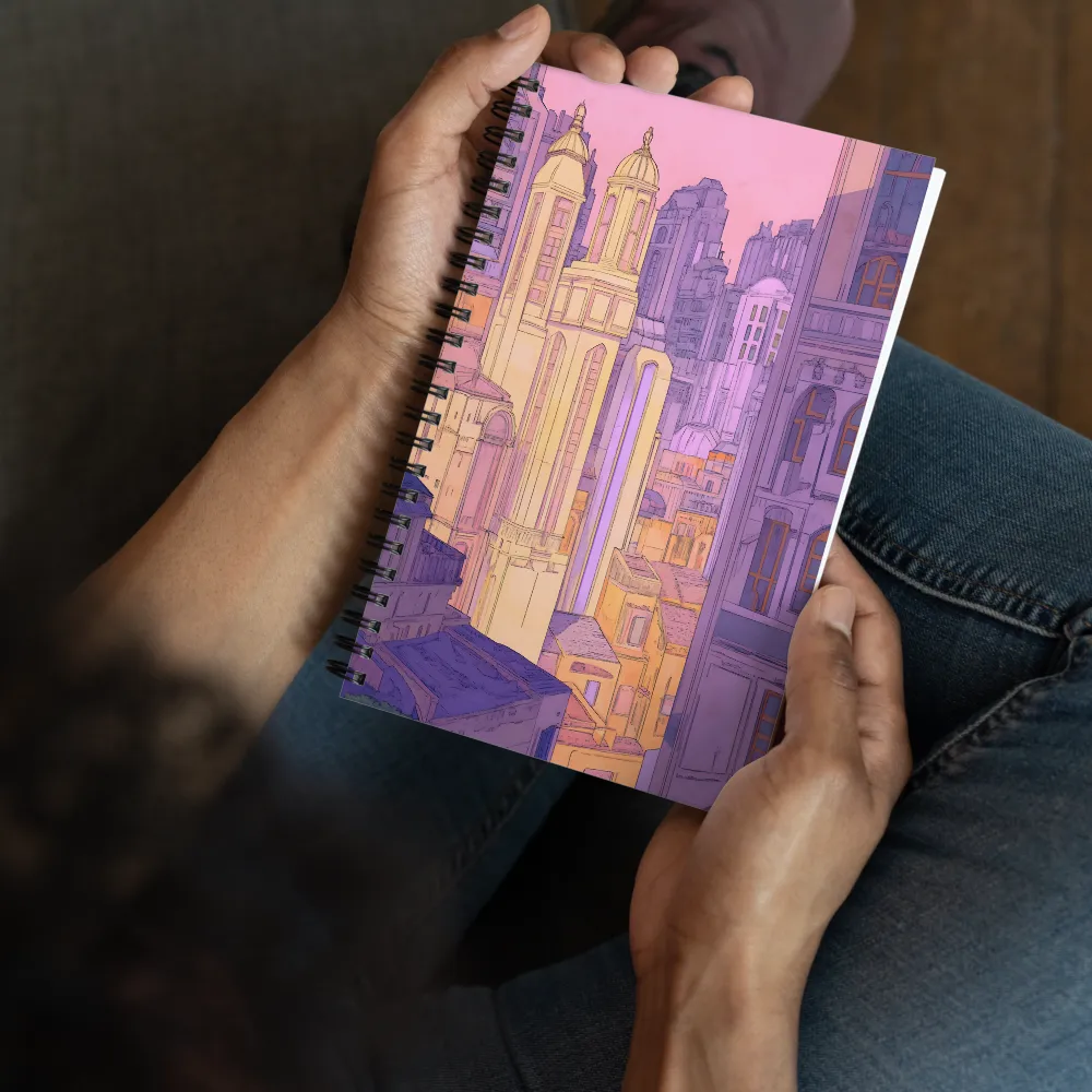 Pastel City Towers 
 Spiral Notebook | 140 pages