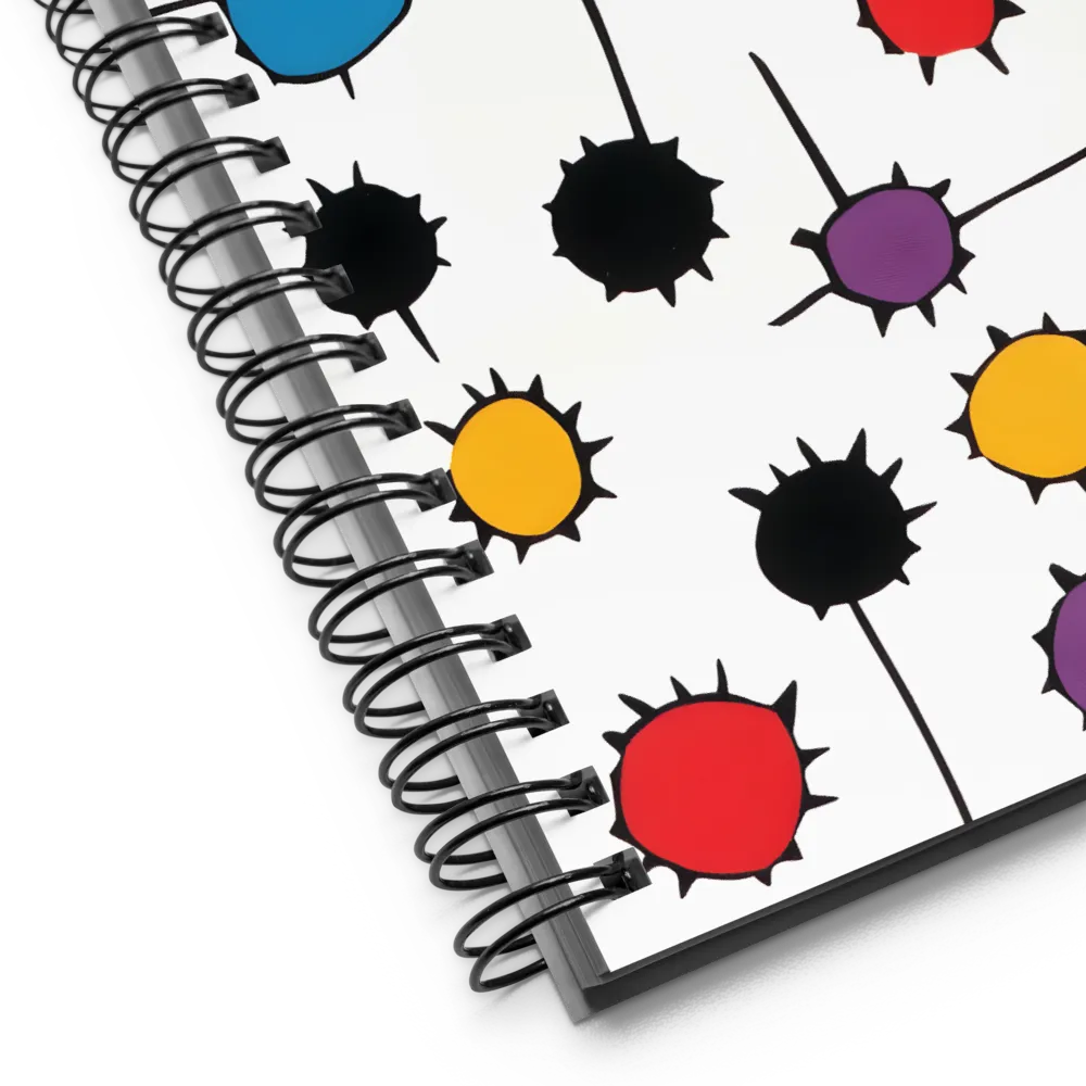 Spiked Abstract Shapes 
 Spiral Notebook | 140 pages