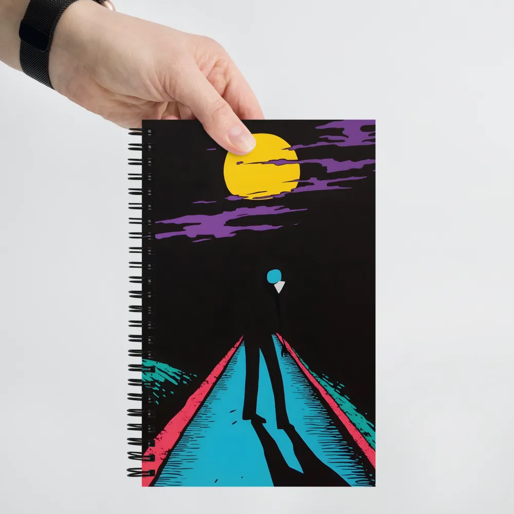 Lunar Wanderer's Path 
 Spiral Notebook | 140 pages