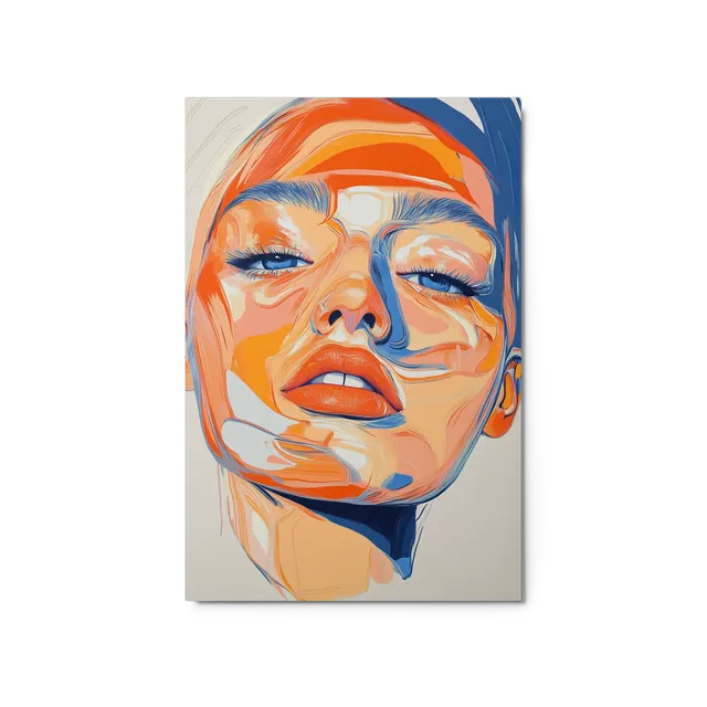 Expressive Painted Portrait | Art Print