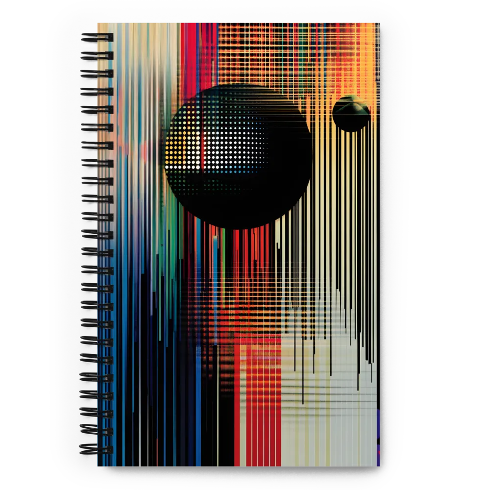 Cosmic Glitch Geometry 
 Spiral Notebook | 140 pages