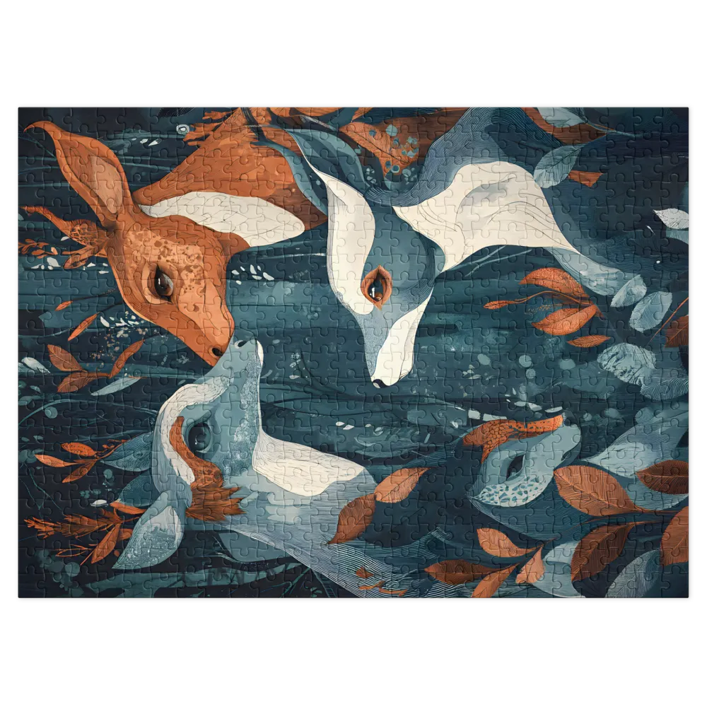 Group of Deer in Forest | Jigsaw Puzzle (252/520 pieces)