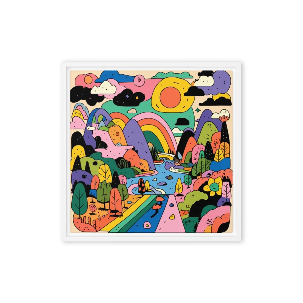 Rainbow Valley 
 Canvas | 10″x 10″