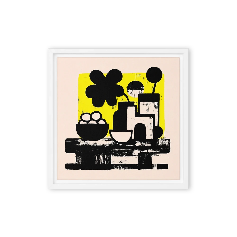 Yellow Canvas Still Life | Art Print