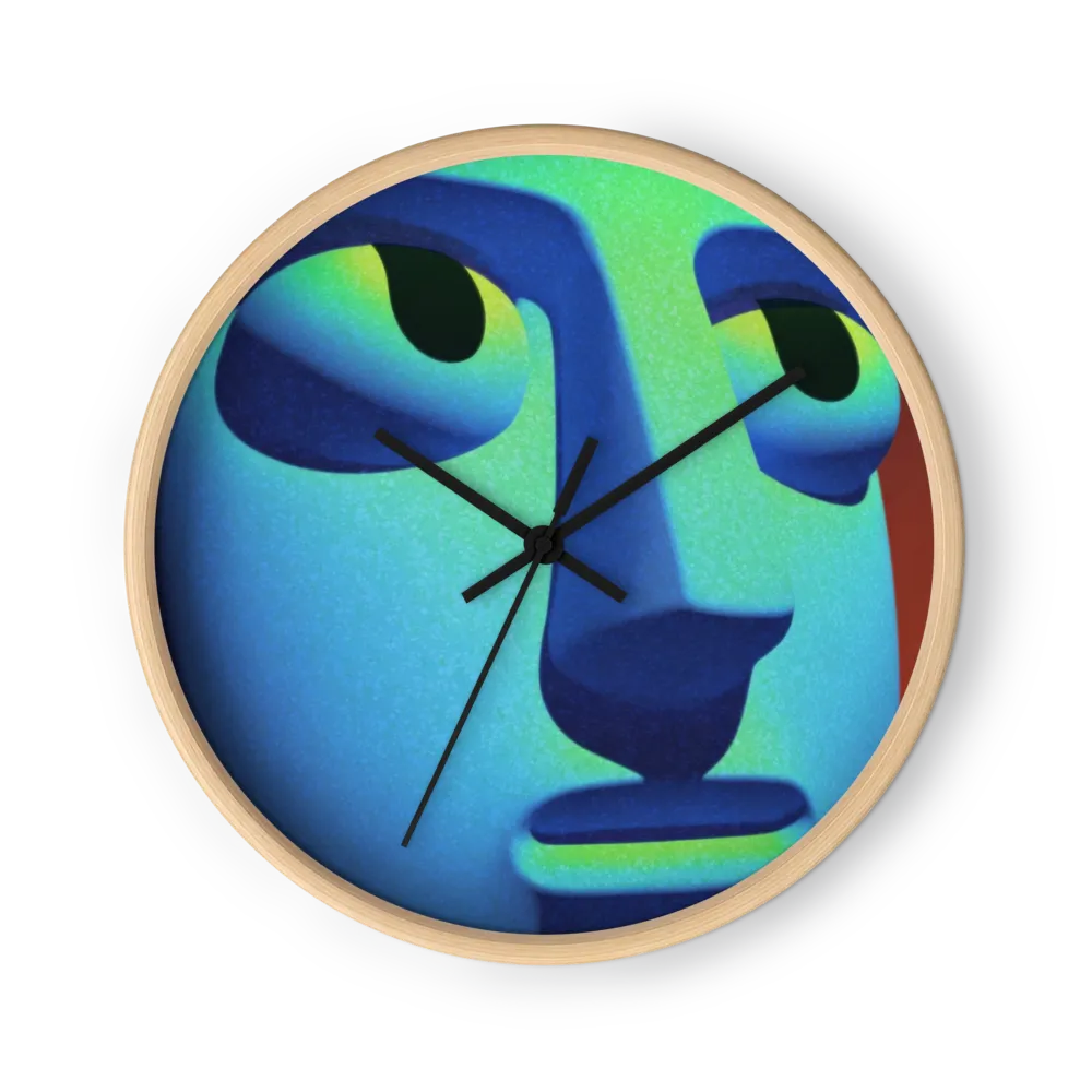 Cyan Sculpted Face