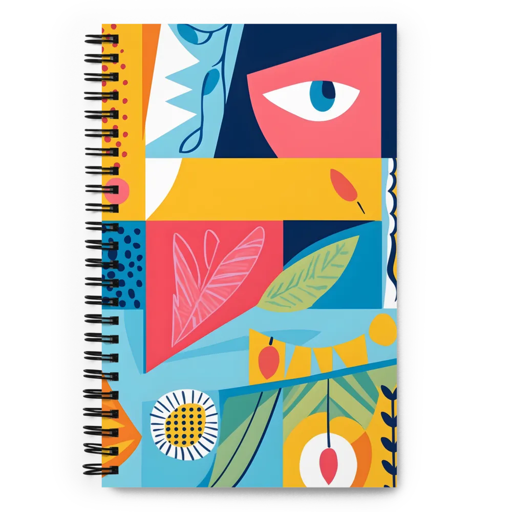 Colorful Abstract Geometry 
 Spiral Notebook | 140 pages