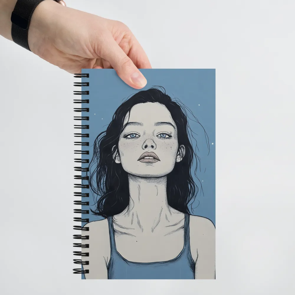 Azure Gaze 
 Spiral Notebook | 140 pages