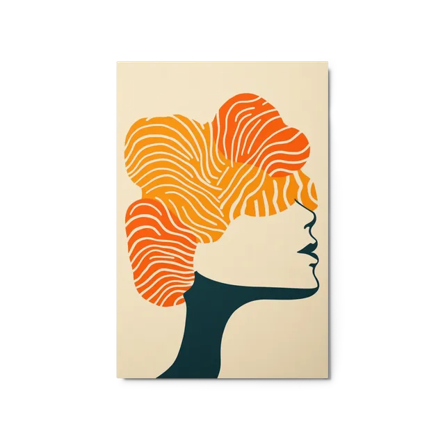 Abstract Waves Profile | Art Print