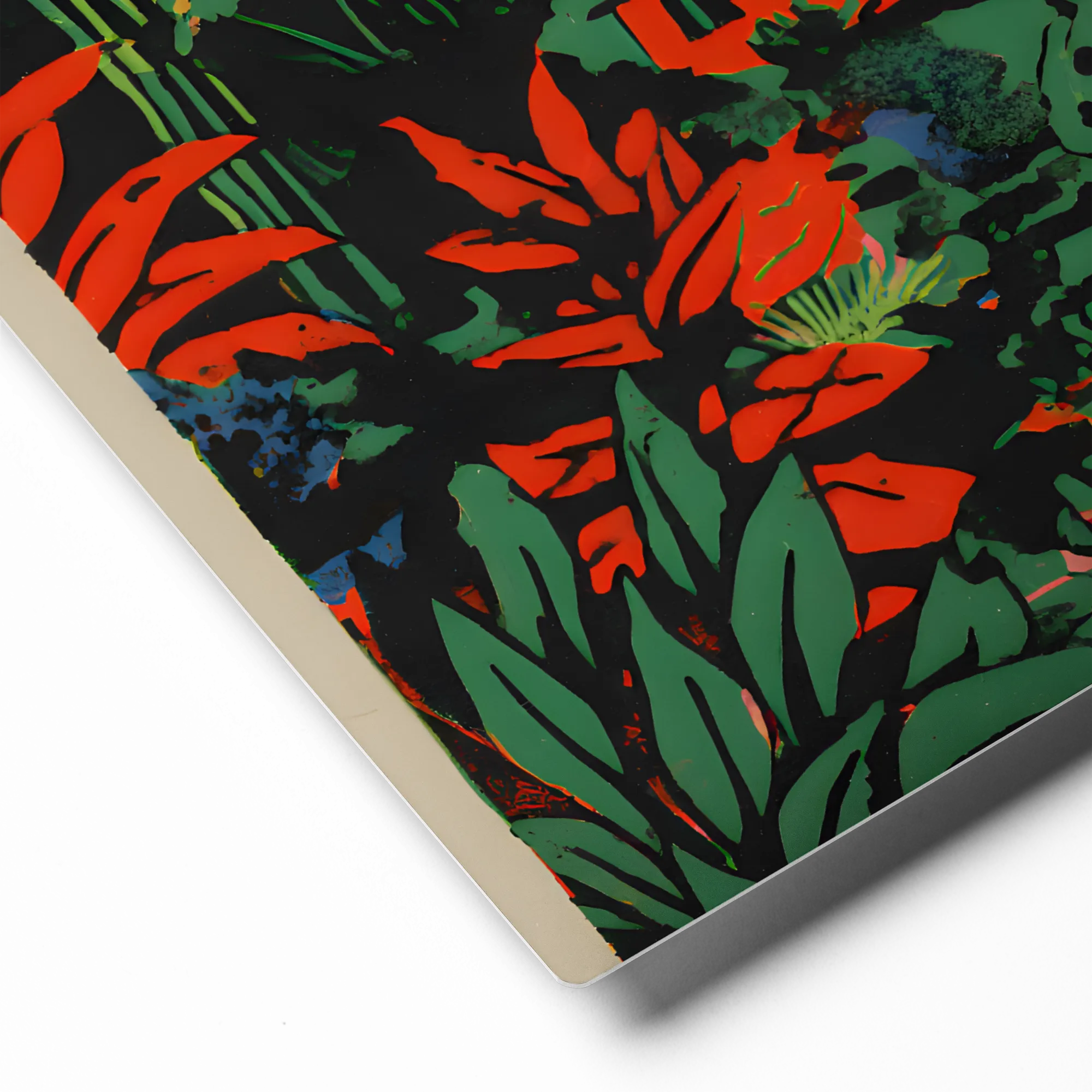 Vibrant Jungle Vista 
 Metal Print | 12″x 12″