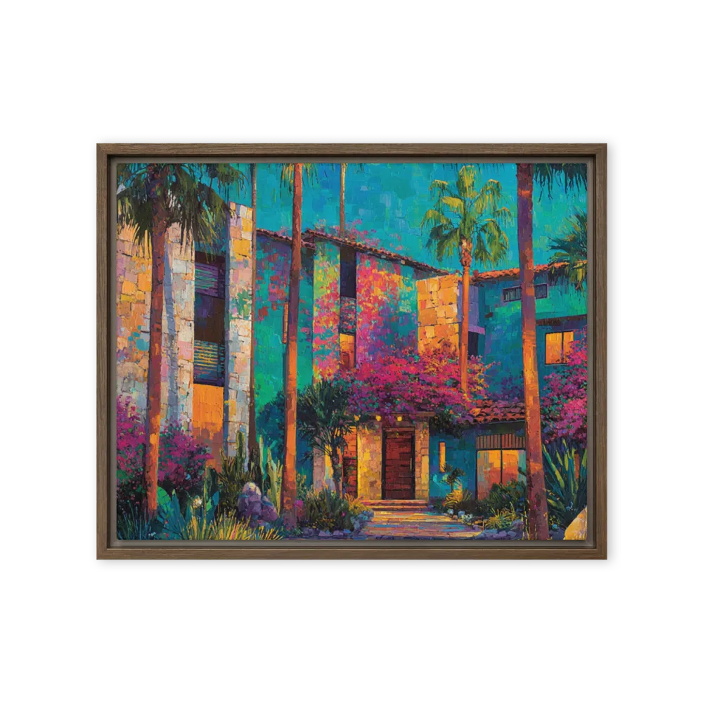 Midnight in the Oasis 
 Metal Print | 12″x 12″