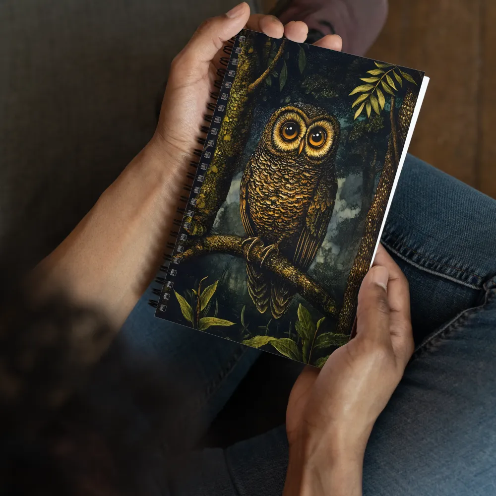 Watchful Forest Owl 
 Spiral Notebook | 140 pages