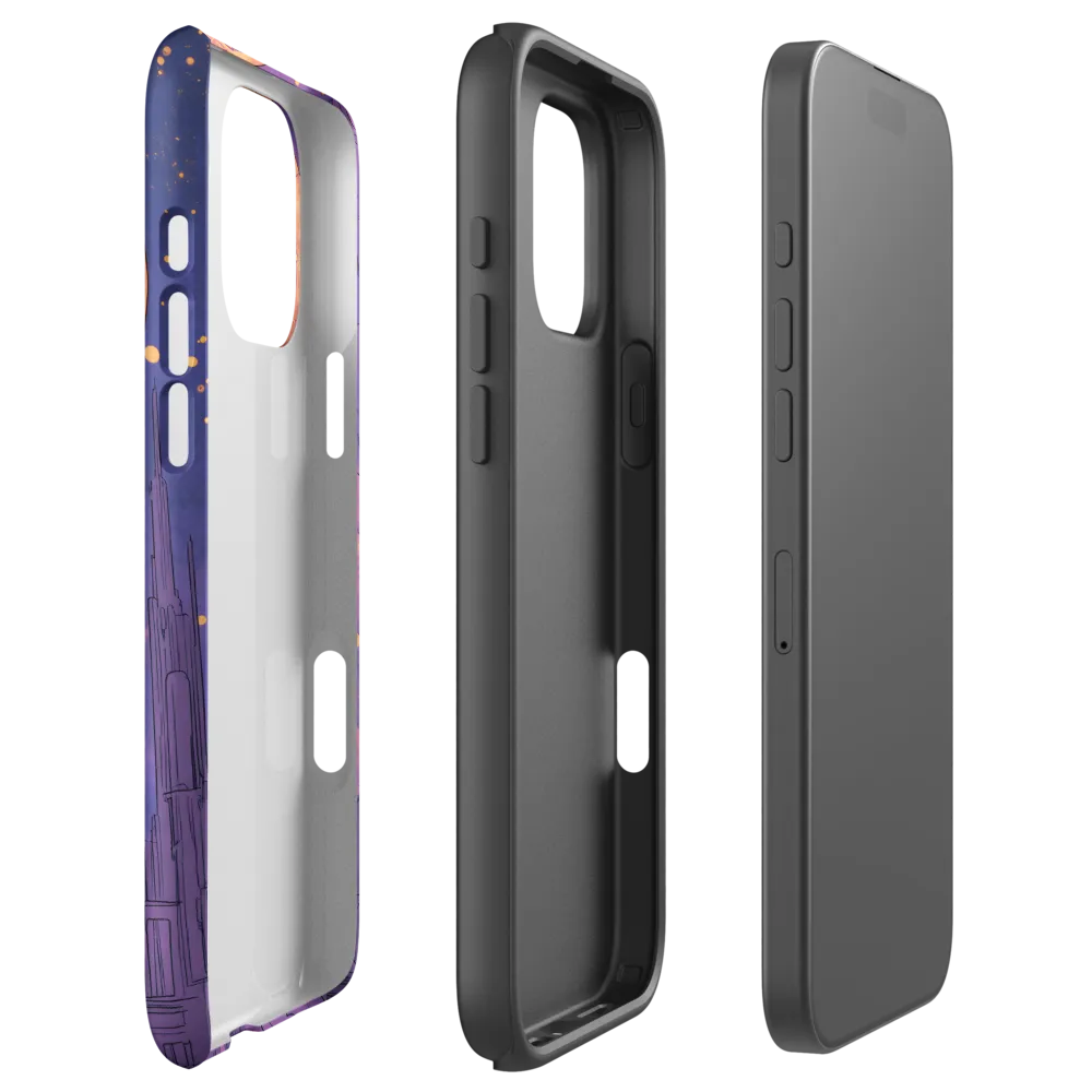 Surreal Planet Over Futuristic City | Phone Case
