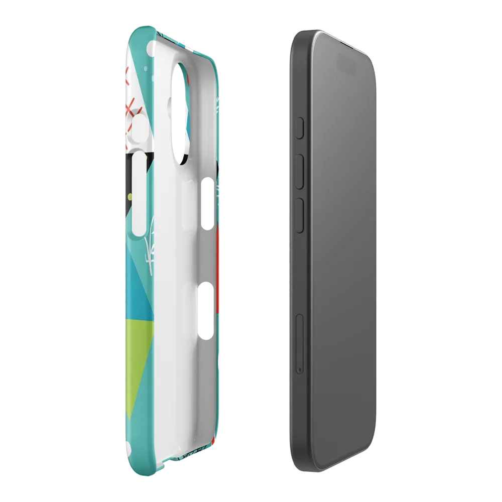 Mid-Century Geometric Abstraction 
 iPhone 16 Pro | Snap Case
