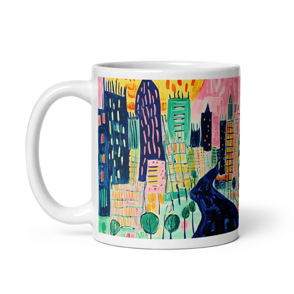 Vibrant Cityscape Odyssey 
 Mug | 11 oz