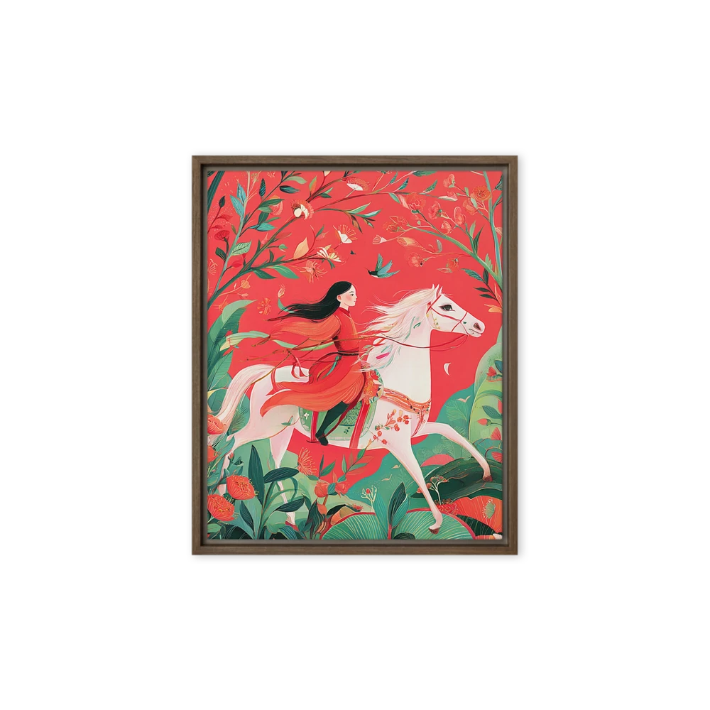 The Red Forest Ride | Art Print