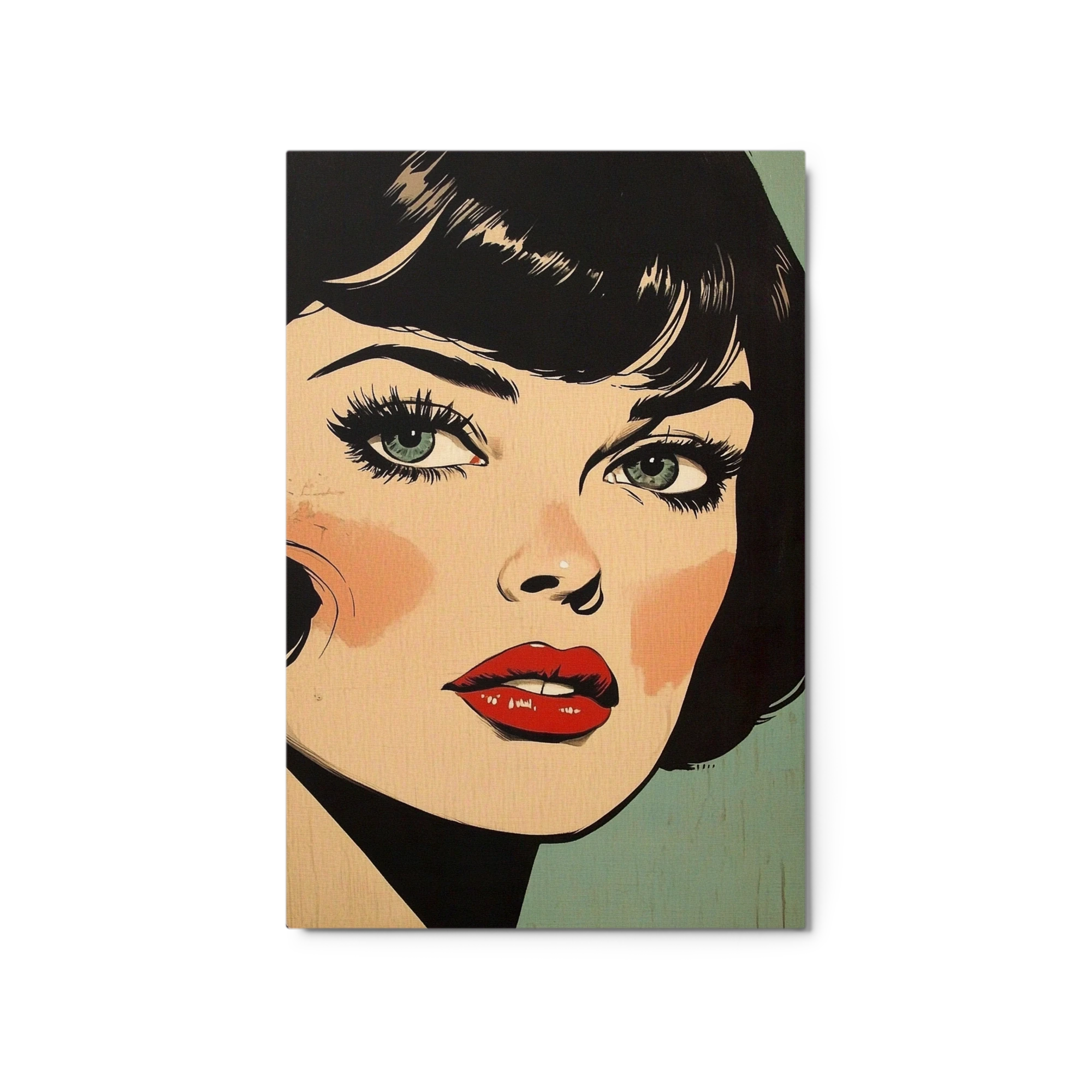 Enigmatic Pop Art Portrait