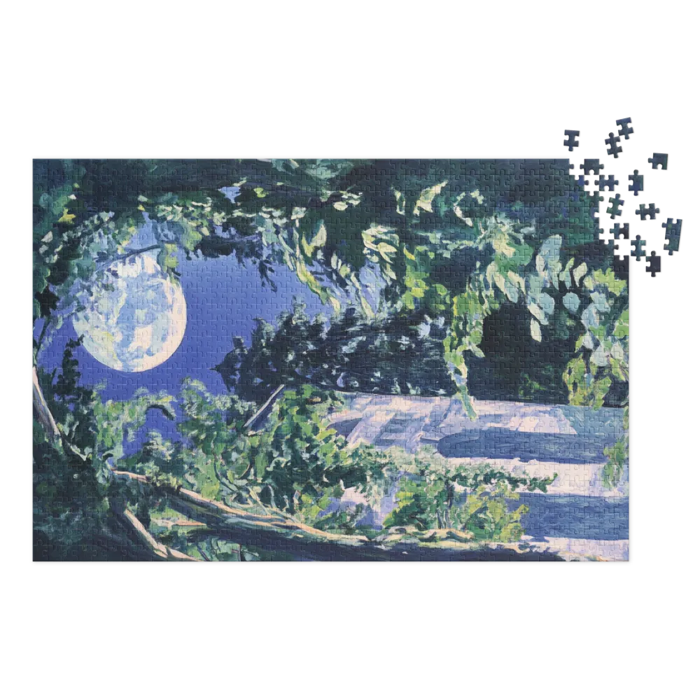 Moonlit Landscape with Trees