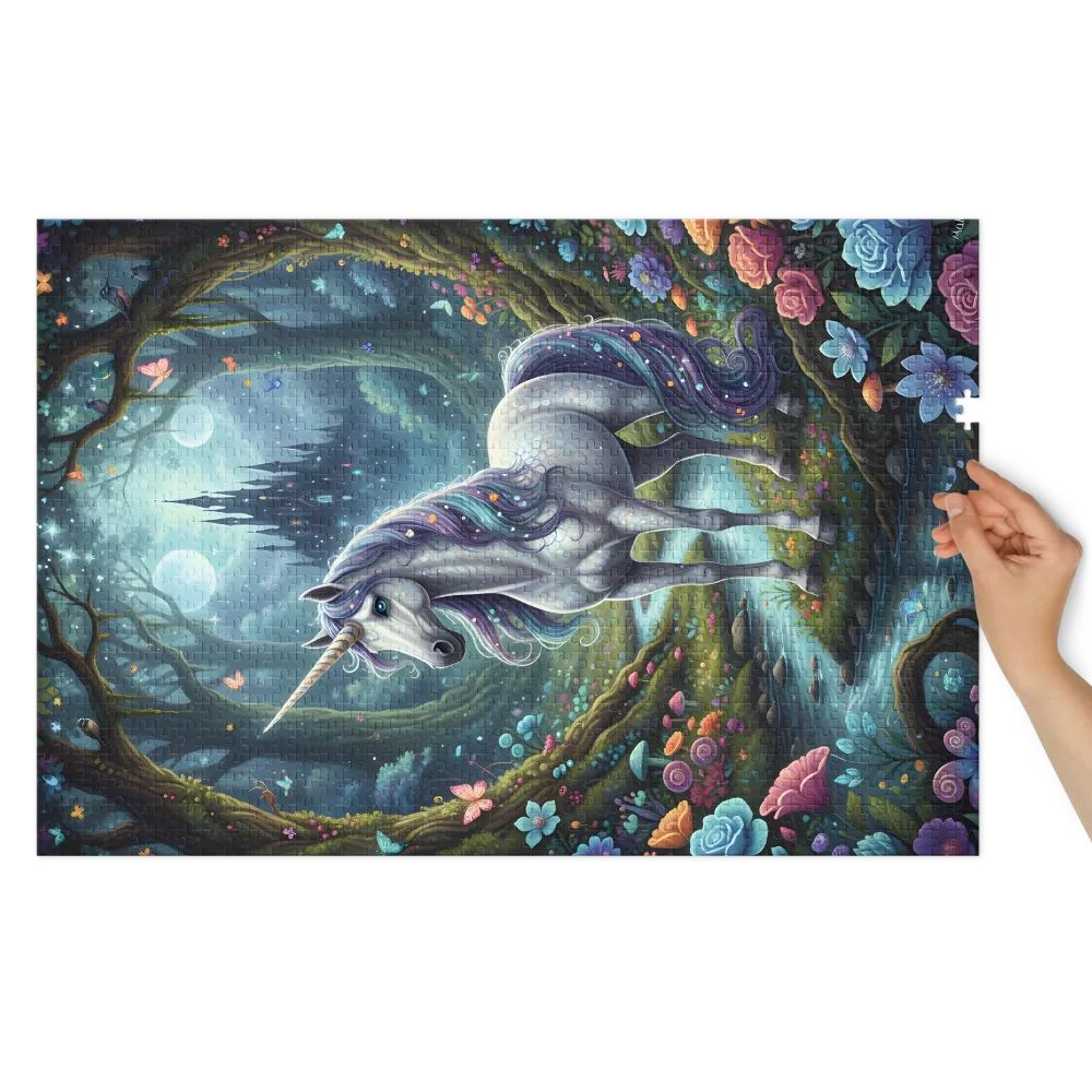 Moonlit Unicorn | Jigsaw Puzzles