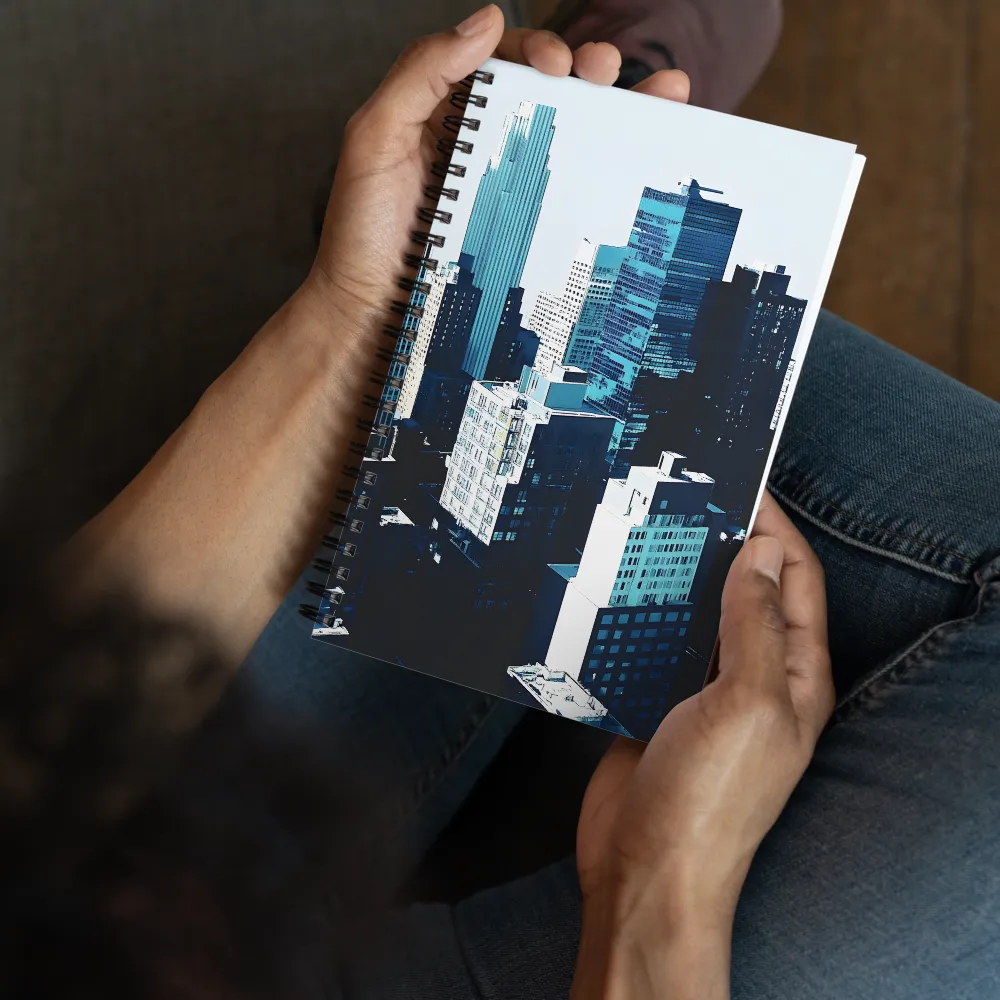 Urban Azure Canvas 
 Spiral Notebook | 140 pages