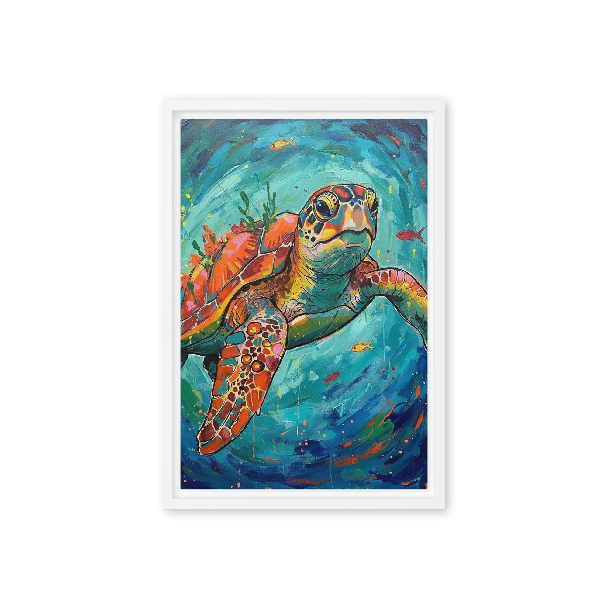 Colorful Sea Turtle