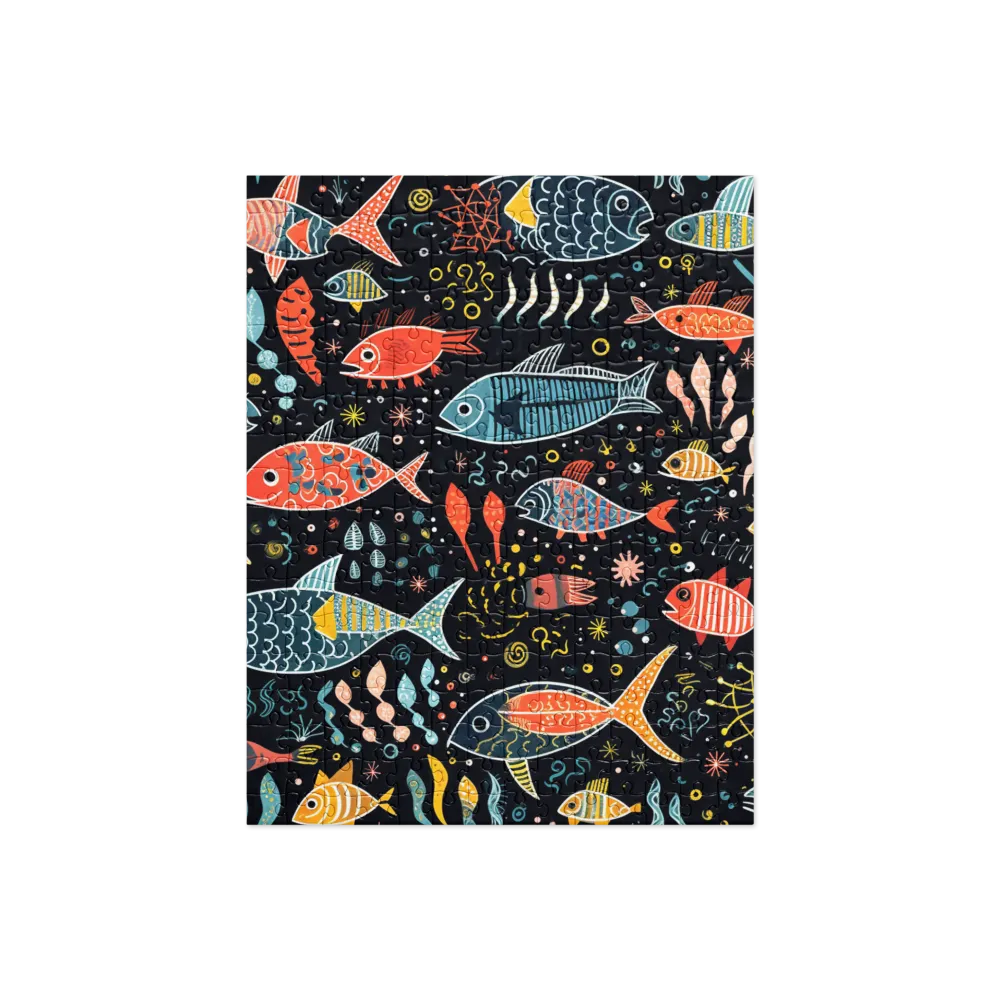 Whimsical Ocean Pattern 
 Jigsaw Puzzle