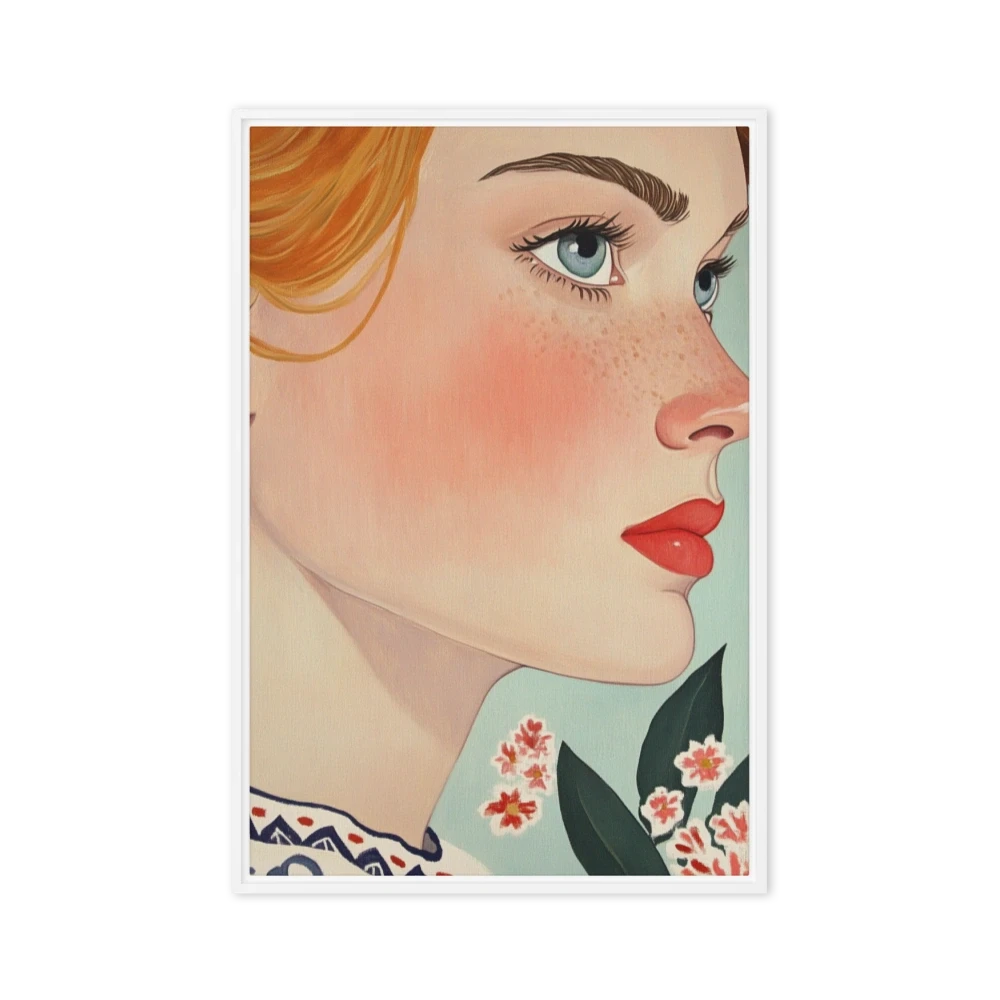Portrait of a Woman with Flowers