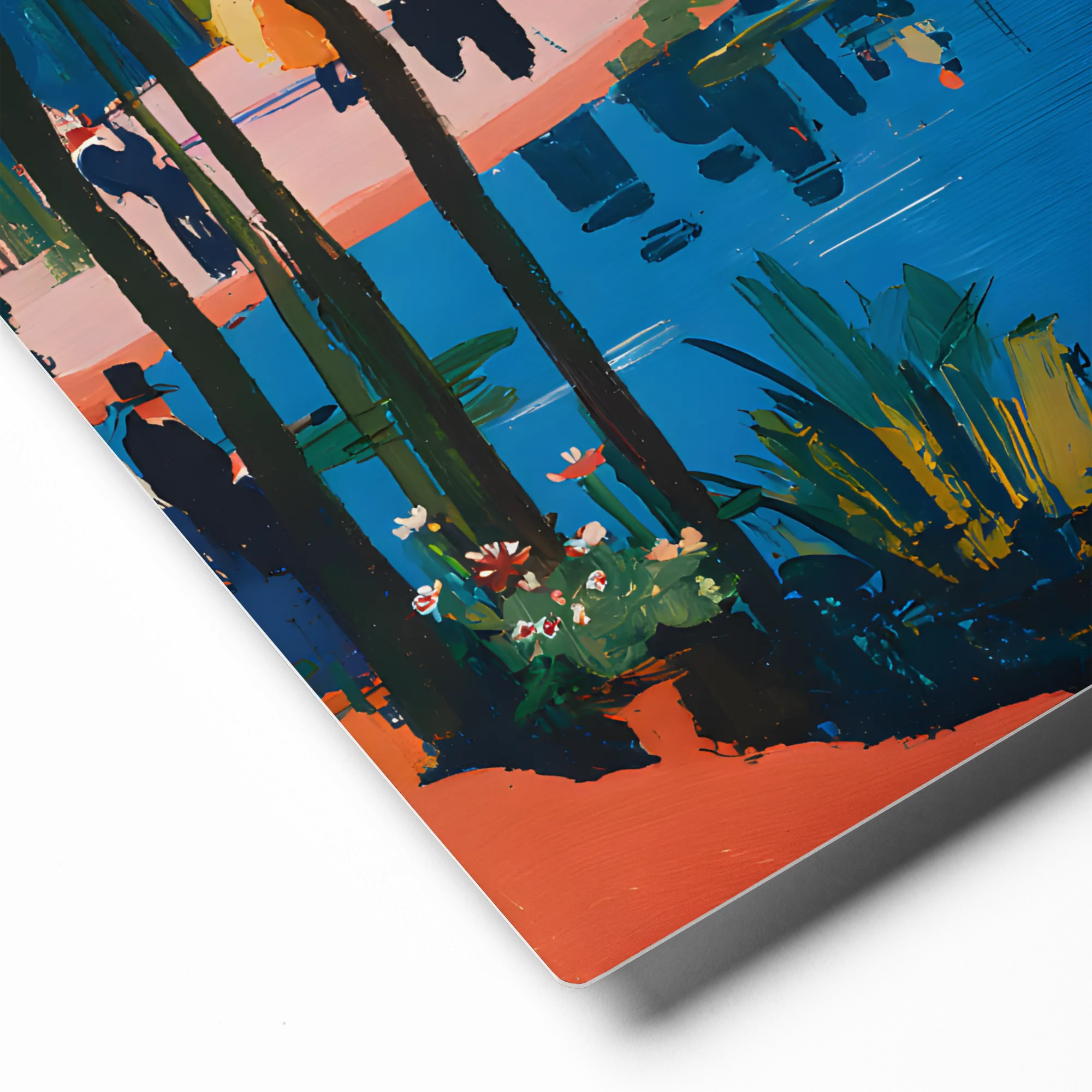 Lakeside Stroll 
 Canvas | 28″x 28″